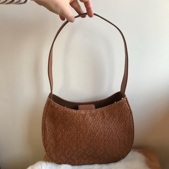 Fossil Handbags - Fossil Straw Pine Needle Hand Bag Brown